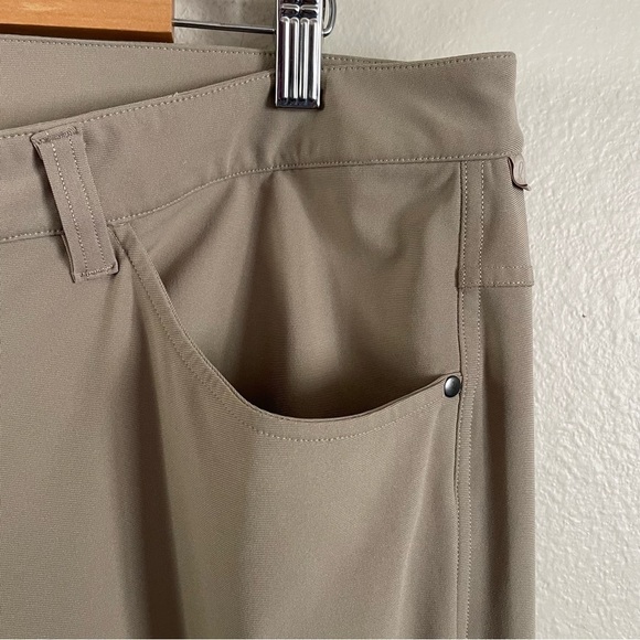 Lululemon ABC Pant Classic Fit Beige Artifact Size 36 x 34 with FLAWS - Picture 8 of 15